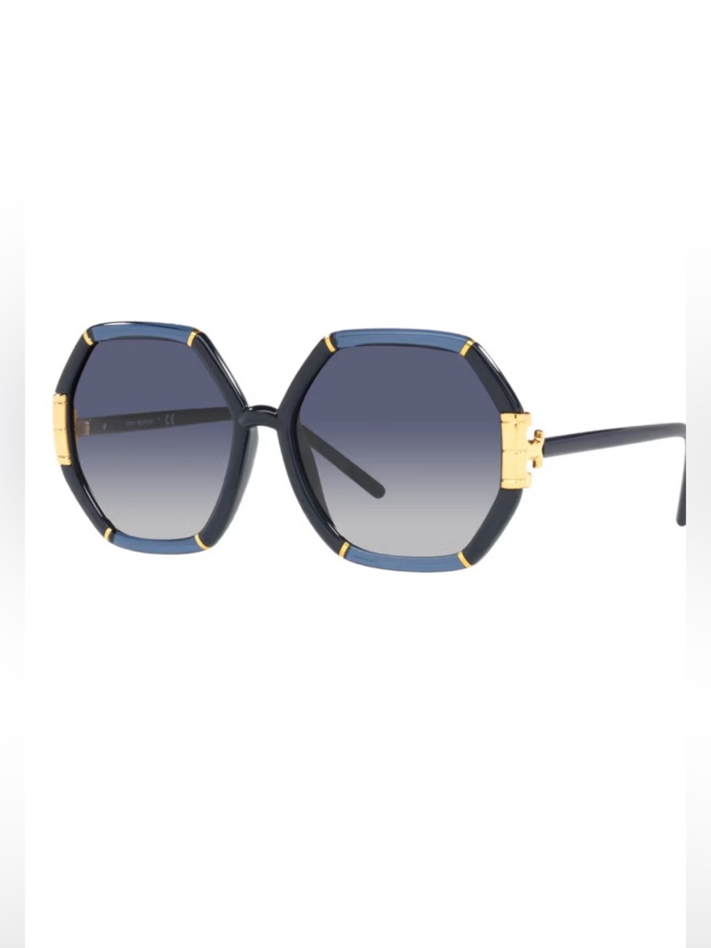 Tory Burch Blue Hexagonal Women’s Sunglasses